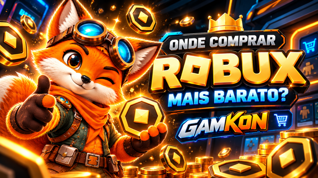 Onde comprar Robux barato em 2026? Saiba como economizar e conheça as ofertas da Gamkon
